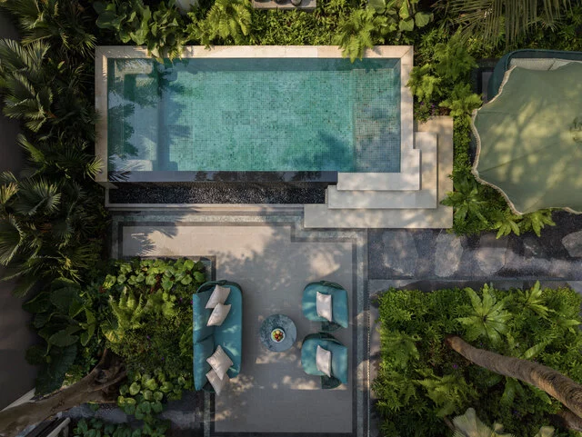 Anantara_Siam_Bangkok_Hotel_Guest_Room_Anantara_Garden_Pool_Villa_Private Terrace_And_Private_Pool_Drone_View