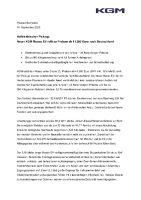 PM KGM Musso EV_190925