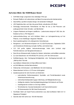 KGM Musso Grand - Übersicht (PDF)