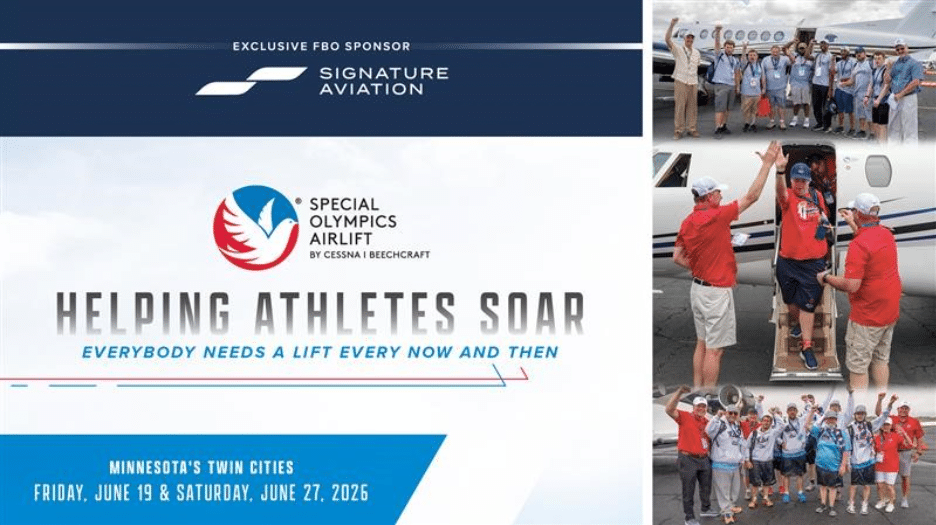 Textron Aviation announces Signature Aviation as Exclusive FBO Sponsor for 2026 Special Olympics ...