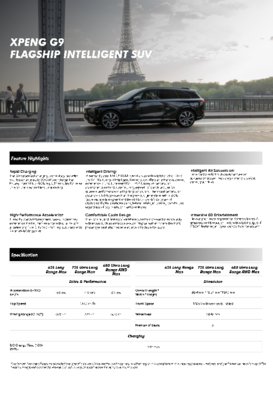 XPENG G9 Factsheet