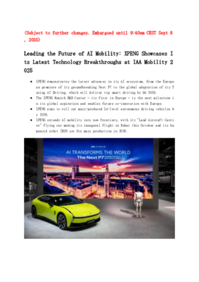 XPENG IAA Press Release