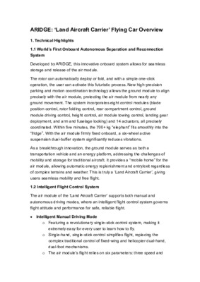 ARIDGE _Land Aircraft Carrier_ Overview