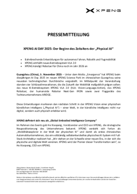 XPENG AI Tech Day 2025