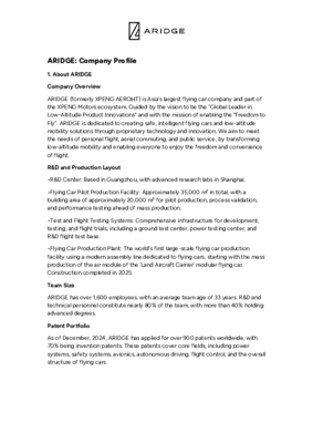 ARIDGE Company Profile