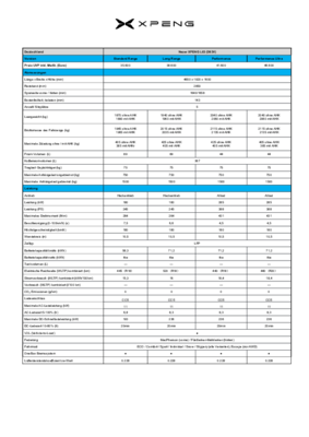 XPENG L03 Technische Daten & Ausstattung