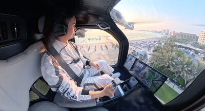 Pilot Inside the LAC Aircraft while Flying_© ARIDGE