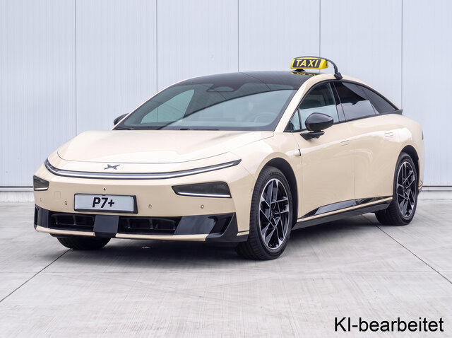 XPENG P7+ als Taxi - © Intax.de