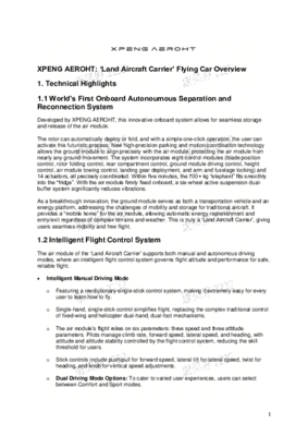 XPENG AEROHT 'Land Aircraft Carrier' Overview