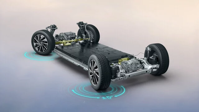 XPENG X9 Allradlenkung
