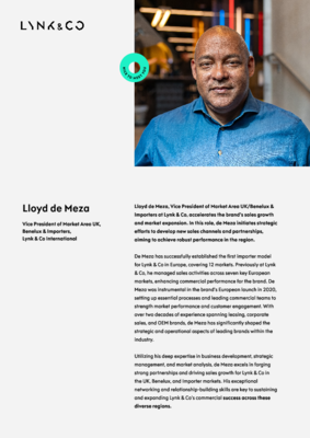 55117 Lloyd De Meza Vice President Of Market Area UK:Benelux & I