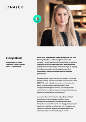 55116 Marija Bozic Vice President Of Vehicle Operations & Sales 