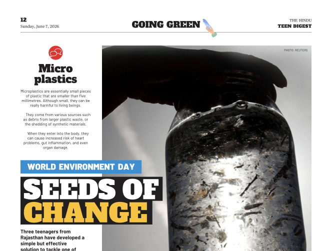Seeds of Change - The Hindu's Teen Digest