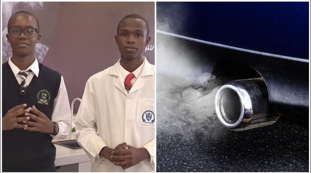 Kenyan teens create award-winning, affordable car exhaust filters made with corn cobs and algae