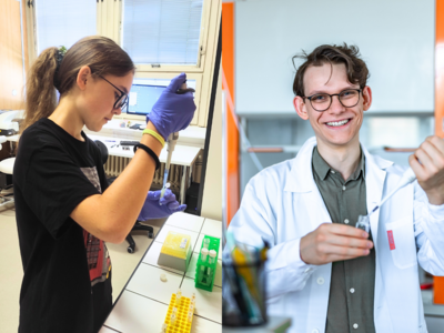  Team PURA - Anna Podmanická and Tomáš Čermák. Image of Tomas by Jana Plavec, Czech Academy of Sciences.