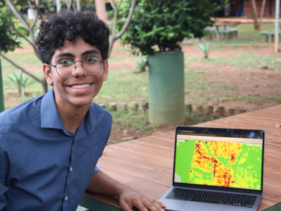 Isaque Carvalho Borges with the tech element of his solution