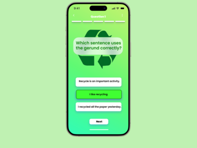 App - English language quiz