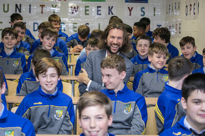 3. Founder Peter McGarry visits his former high school, Naas CBS, in Kildare, Ireland (November 2022) - 1 