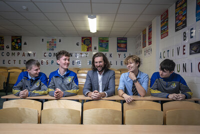 2. Founder Peter McGarry visits his former high school, Naas CBS, in Kildare, Ireland (November 2022) - 2