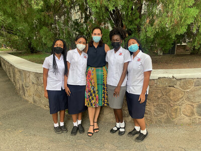 12. Finalist 2022 - team Viridis from Jamaica - Ashley West, Jordanne Whittick, Rachelle Armstrong, and Brianna Harris - who invented a food waste app