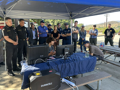 11. SensoRy AI_s Ryan Honary presenting his wildfire prediction technology to OC Fire Department (1)