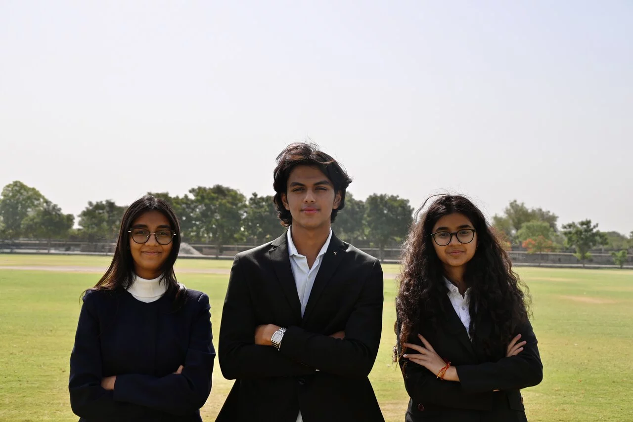 Team Plas-Stick - Avyana Mehta, Vivaan Chhawchharia, Ariana Agarwal