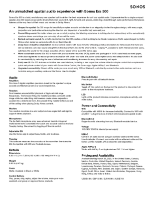 Era 300 Fact Sheet