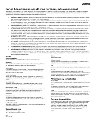 Sonos Ace - Fact Sheet - 4.22 Update_spa-ES.docx.pdf