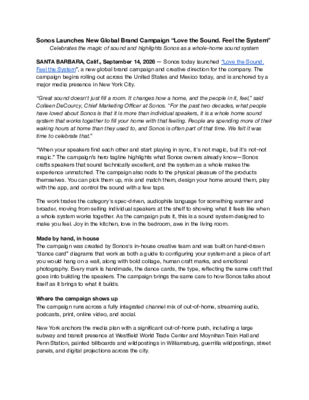 Love the Sound. Feel the System - Press Release 9.14pdf