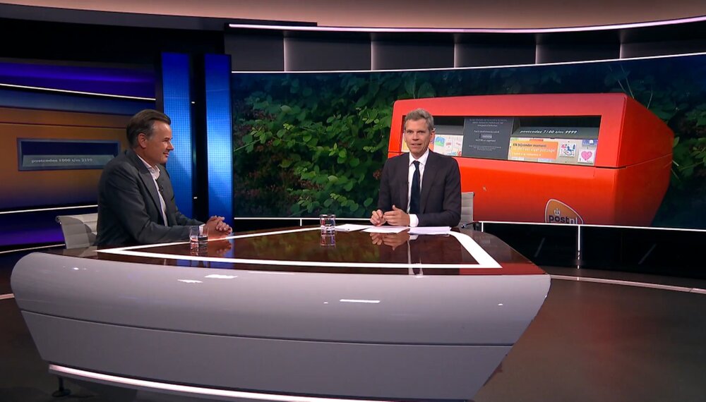 Pim Berendsen, CEO PostNL schuift aan bij Nieuwsuur en gaat in gesprek over toekomst van post
