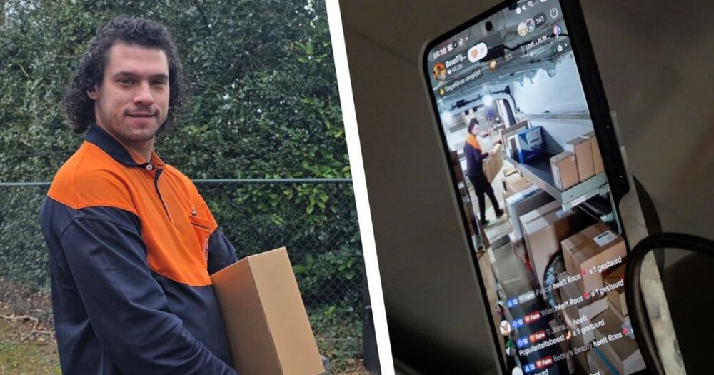 Pakketbezorger Brandon (30) brengt TikTokkend pakketjes rond