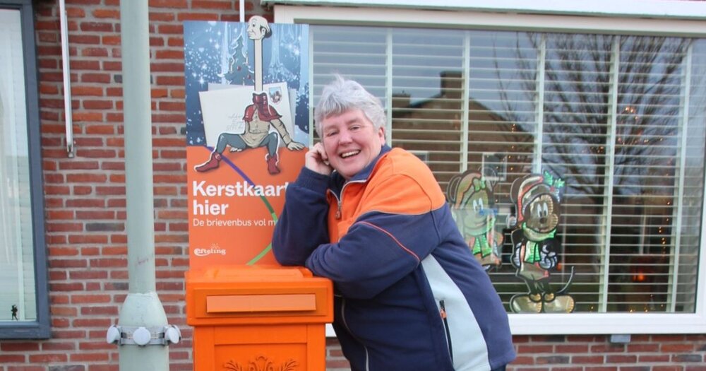 Bij bekendste postbezorger van Urmond nu ook sprookjesachtige kerstbrievenbus in voortuin