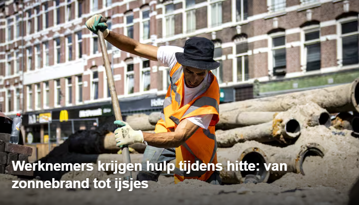  Pakketbezorger Ron van PostNL ziet hoe zijn werk wordt aangepast tijdens warme dagen.