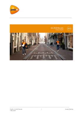 PostNL 1Q2020 results Analyst Call_tcm9-179987