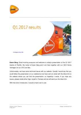 Transcript-PostNL-Q1-2017_tcm10-94616
