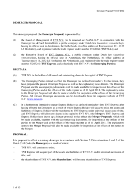 Demerger proposal_UK_incl attachments-unsigned