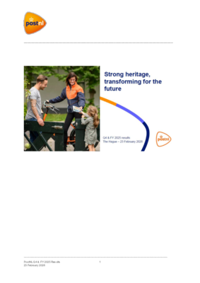 260223 PostNL Q4 & FY 2025 Analyst Call