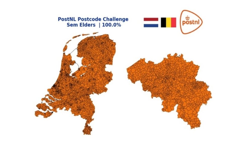 Fietser rijdt alle 5.215 postcodes in Nederland en België | PostNL Newsroom
