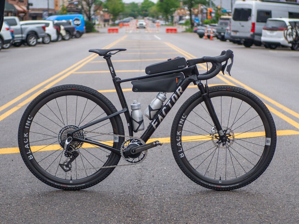 Factor hops on gravel suspension trend with unreleased Unbound race rig