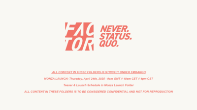 PLEASE READ - IMPORTANT - MONZA LAUNCH