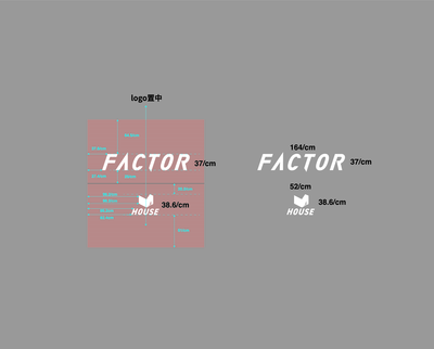 FACTOR HOUSE_front door window sticker