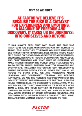 FACTOR MISSION POSTER