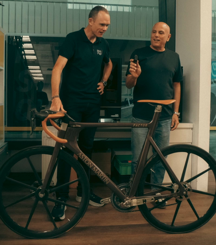 Four-time Tour de France winner and Factor Investor, Chris Froome, with Factor Founder, Rob Gitelis.