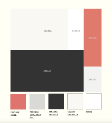 FACTOR BRAND COLOURS