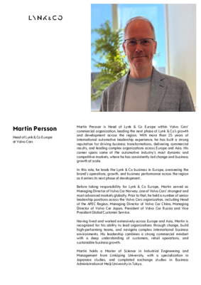 0. Martin Persson Bio_Lynk & Co Europe