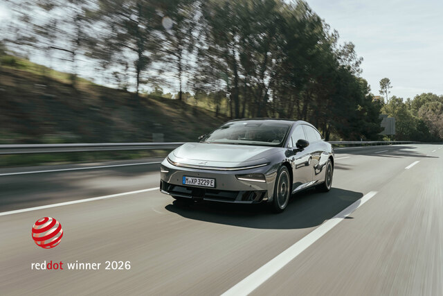 XPENG P7+ gewinnt Red Dot Design Award 2026