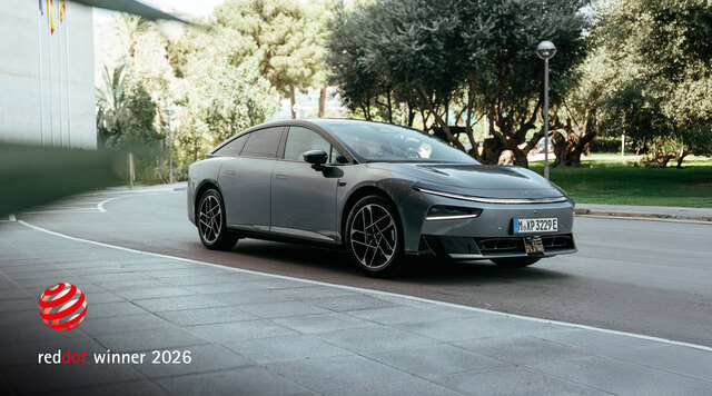 XPENG P7+ gewinnt Red Dot Design Award 2026