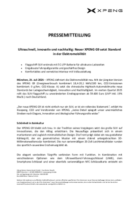 57603 XPENG G9 2025 Produkttext