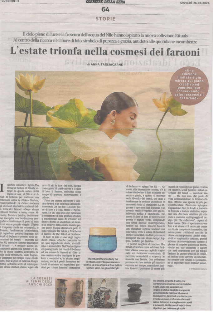 L'estate trionfa nella cosmesi dei faraoni