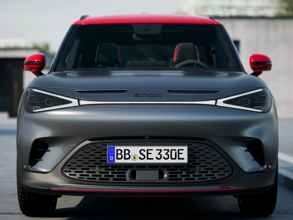 Front view: the smart #1 BRABUS.